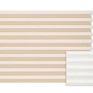 Beige plissé semi-transparant – Anwis C142