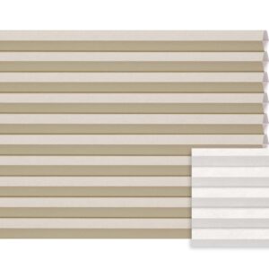 Beige plissé semi-transparant – Anwis C163