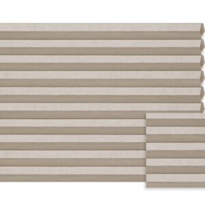 Beige plissé semi-transparant – Anwis C177