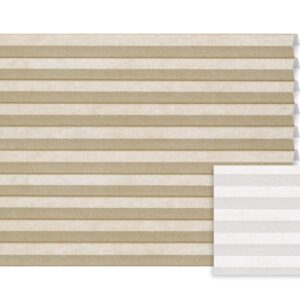 Beige plissé semi-transparant – Anwis C204