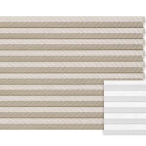 Beige plissé semi-transparant – Anwis C224