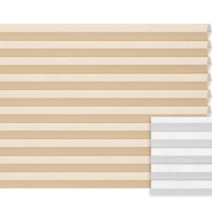 Beige plissé semi-transparant – Anwis C311