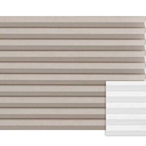 Beige plissé semi-transparant – Anwis C750