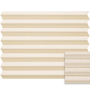 Beige plissé semi-transparant – Anwis N012