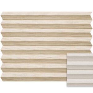 Beige plissé semi-transparant – Anwis N024