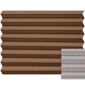 Bruin plissé semi-transparant – Anwis N040