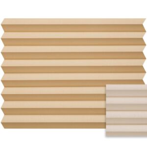 Beige plissé semi-transparant – Anwis N210