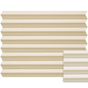 Beige plissé semi-transparant – Anwis N230