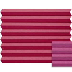 Rood plissé semi-transparant – Anwis N244