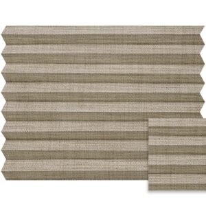 Bruin plissé semi-transparant – Anwis N272