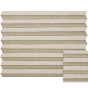 Beige plissé semi-transparant – Anwis N273