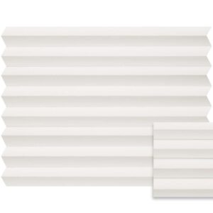 Wit plissé semi-transparant – Anwis N285