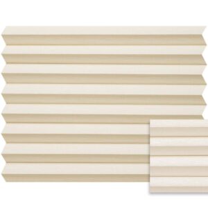 Beige plissé semi-transparant – Anwis N300