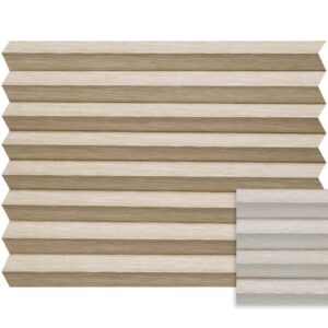 Beige plissé semi-transparant – Anwis N308
