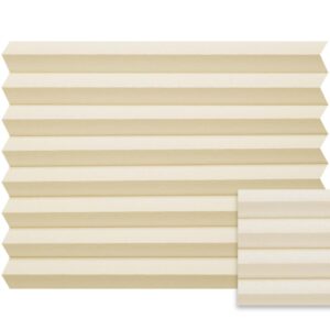 Beige plissé semi-transparant – Anwis N326