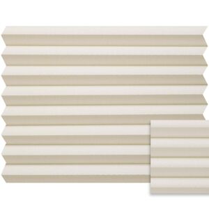 Crème plissé semi-transparant – Anwis N409