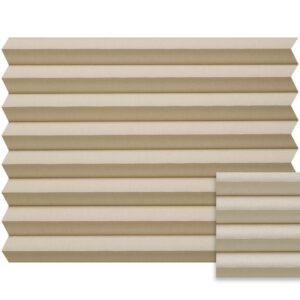 Beige plissé semi-transparant – Anwis N411