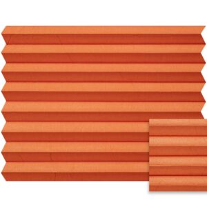 Oranje plissé semi-transparant – Anwis N426