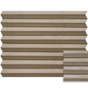 Bruin plissé semi-transparant – Anwis N434
