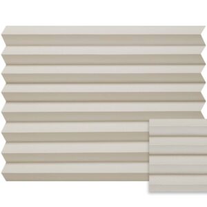 Beige plissé lichtdicht – Anwis N468