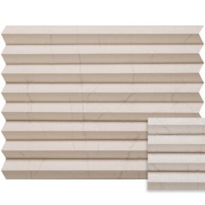 Beige plissé lichtdicht – Anwis N487