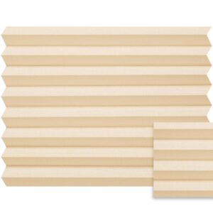 Beige plissé semi-transparant – Anwis N504