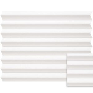 Wit plissé semi-transparant – Anwis N568