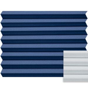 Marineblauw plissé verduisterend – Anwis N706
